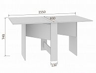 Стол-книга Кортекс-мебель БОН-4 Венге