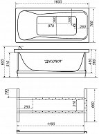 Ванна Triton Ультра 160x70 с каркасом