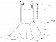 Кухонная вытяжка Korting  KHC 6839 IX