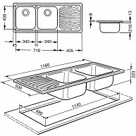 Мойка Smeg SP116S