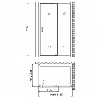 Душевой уголок Gemy Sunny Bay S28191C-A100