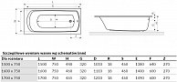 Ванна акриловая Excellent Lamia 150*75   (без ножек)