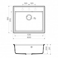 Кухонная мойка Omoikiri Daisen 60-SA бежевый