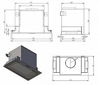 Кухонная вытяжка Akpo Neva Glass 60 wk-10  чёрное стекло/нержавеющая сталь