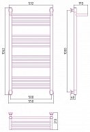 Полотенцесушитель водяной Сунержа БОГЕМА+ 1000х500 1П 00-0223-1050
