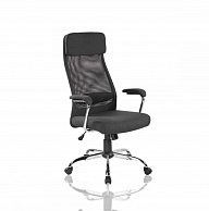 Кресло  Situp VAASA chrome (сетка Black / ткань Black) механизм DMS