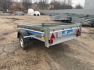 Прицеп Кремень стандарт плюс 2,5*1,56 с бортом 31 см с тентом 70 см