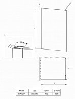 Душевая стенка Deante Abelia 120 (хром/прозрачное) (KTA 031P)