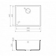 Кухонная мойка Omoikiri Bosen 54-U-WH белый