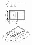 Мойка кухонная  Smeg LZ861A2