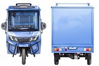 Грузовой электротрицикл RuTrike КАРГО Кабина Дуал темно-синий-2758