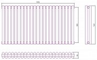 Полотенцесушитель водяной Сунержа ЭСТЕТ-11 500х1035 00-0302-5023