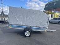 Прицеп Кремень профи 3,0*1,56 с бортом 31 см с тентом 120 см (усиленный передний и задний борт)