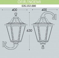 Светильник уличный настенный Fumagalli Noemi E35.132.000.AXH27
