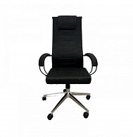 Кресло  Situp MICHAEL chrome (ткань Black / Black) механизм DMS