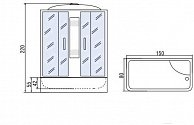 Душевая кабина River Nara 150/80/55 МТ