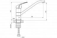 Кухонный смеситель Milardo  Meal  M02SBR0M05 хром