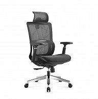 Кресло  Situp STAR chrome (сетка Black/Black) синхромеханизм