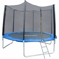 Батут GetActive  Jump 8FT  (синий) (с лестницей и внешней сеткой) (08348S2Y-L)