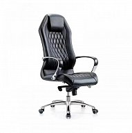 Кресло  Situp APOLLO chrome (экокожа Black / Black) механизм мультиблок