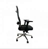 Кресло  Situp PARTNER chrome (экокожа Black / Black