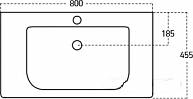 Умывальник Sanovit Soft 80x45.5  (13080)