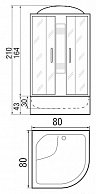 Душевая кабина River Dunay 80/43 ТН