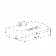 Вытяжка Maunfeld MP-1 60 нержавеющая сталь