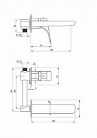 Смеситель для раковины скрытого монтажа Deante HIACYNT BIANCO белый BQH_A54L