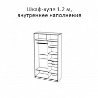 Шкаф-купе Артём-Мебель 118.01-02 (ясень анкор темный/ясень анкор светлый)